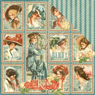 GRAPHIC 45 BEPERKT! Kaart- en scrapbookpapier, 12" x 12", "My Fair Lady"