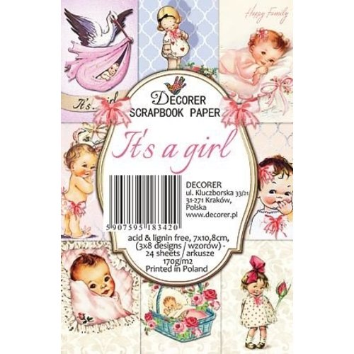 decorer Bloc de papier pour cartes et scrapbooking, 7 x 10,8 cm, 150 g / m² decorer Bloc de papier pour cartes et scrapbooking, 7 x 10,8 cm, 150 g / m²