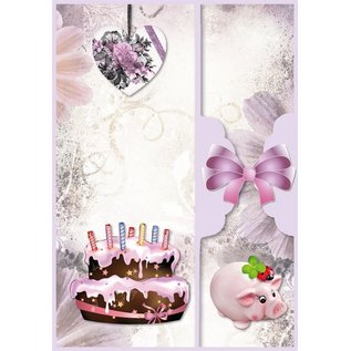 BASTELSETS / CRAFT KITS Komplettes Bastelset: Kartenset Geburtstag u.a. Anlässe, für 8 Karten!