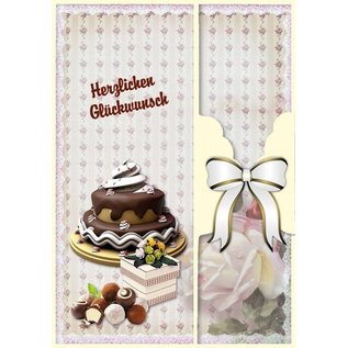 BASTELSETS / CRAFT KITS Komplettes Bastelset: Kartenset Geburtstag u.a. Anlässe, für 8 Karten!