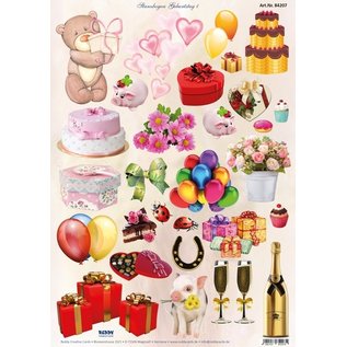 BASTELSETS / CRAFT KITS Ensemble de cartes d'anniversaire et autres occasions, pour 8 cartes!