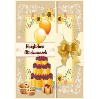 BASTELSETS / CRAFT KITS Birthday card set and other occasions, for 8 cards!