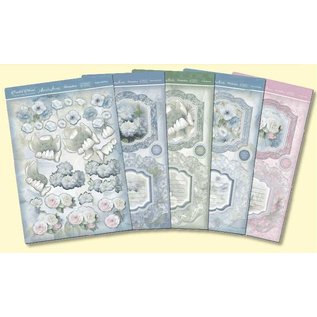 Hunkydory Luxus Sets & Sandy Designs Set di carte di lusso Hunkydory per diverse occasioni, per il design di carte, fiori in grandi finestre con effetto argento!