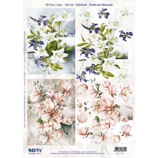 Bilder, 3D Bilder und ausgestanzte Teile usw... A4 punched sheet, 3D flowers