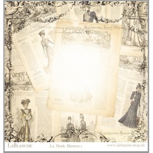 LaBlanche LaBlanche, papier à dessin 30,5 x 30,5 cm, "La Mode Illustree"