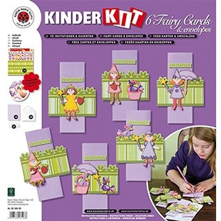 Kinder Bastelsets / Kids Craft Kits Kit de bricolage pour enfants, 6 cartes de fée + enveloppes