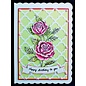 Penny Black Gummi Stempel, Vintage  Rosen