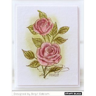 Penny Black Timbro di gomma, rose vintage