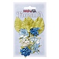 Stamperia, Papers for you  und Florella Blomster og blader, 6 stk., Blomster ca 3 cm