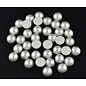 Embellishments / Verzierungen 200 half pearls, 6mm, with beautiful mother-of-pearl shimmer. They are ideal for decorating cards, boxes, scrapbooks, albums and many other craft ideas.