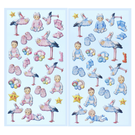 Embellishments / Verzierungen SOFTY-Sticker, selectie uit Babygirl of Babyboy