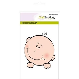 Craftemotions Stempel, transparent,  A6 - Baby Gesicht