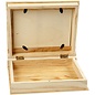 Objekten zum Dekorieren / objects for decorating Caja de madera en forma de libro con Picaporte en la tapa.