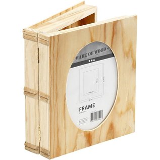 Objekten zum Dekorieren / objects for decorating Caja de madera en forma de libro con Picaporte en la tapa.
