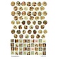 Embellishments / Verzierungen 21 x 29,7 cm (A4) con 88 motivi diversi, 150 gr