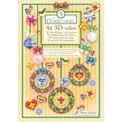 BASTELSETS / CRAFT KITS Marij Rahder Winter 4x illustrazioni 3D per mappe