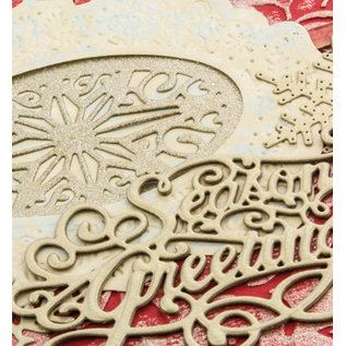 CREATIVE EXPRESSIONS und COUTURE CREATIONS Cutting en embossing Sjabloon: De ster van Kerstmis in frame - slechts één beschikbaar!