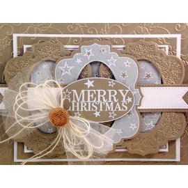 CREATIVE EXPRESSIONS und COUTURE CREATIONS Cutting and embossing die: Christmas star in the frame - only 1 in stock!