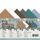 Karten und Scrapbooking Papier, Papier blöcke Carta e carta per album, confezione di lino, A5, 24 fogli in sei colori diversi.