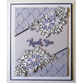 CREATIVE EXPRESSIONS und COUTURE CREATIONS cutting and emboss template: Flower Corner