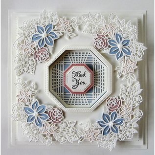 CREATIVE EXPRESSIONS und COUTURE CREATIONS cutting and emboss template: Flower Corner