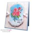 Crafter's Companion Transparent Stempel,  Rose Garden