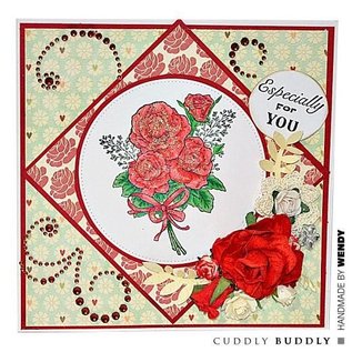 Crafter's Companion Transparent stempel, Rose Garden