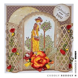 Crafter's Companion Transparent Stempel,  Rose Garden