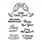 Stempel / Stamp: Transparent Transparent / Clear Text Stempel in diverse Sprachen