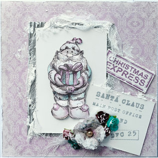 LaBlanche LaBlanche stamp: Santa Claus with gift