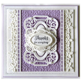 CREATIVE EXPRESSIONS und COUTURE CREATIONS Ponsen en embossing sjabloon: Borders
