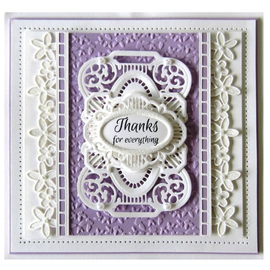 CREATIVE EXPRESSIONS und COUTURE CREATIONS Punching and embossing template: Borders