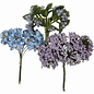 Embellishments / Verzierungen Fleurs artificielles faites à la main, h: 10 cm, d: 7-8 cm, violettes, 3 motifs de 12 boutons floraux chacun