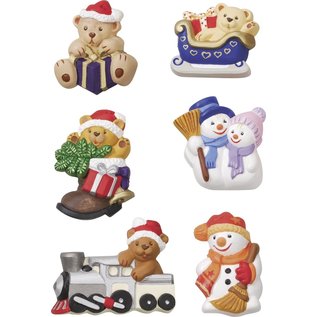 Modellieren Mold, bears and snowmen 5-6cm 260g.