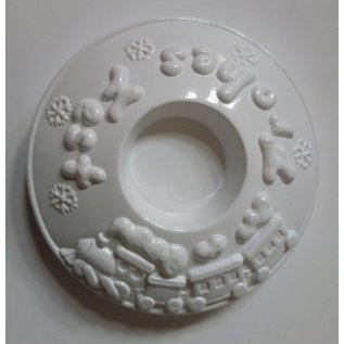 Modellieren 1 mold, tealight with selection motif winter landscape or with locomotive