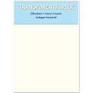 Karten und Scrapbooking Papier, Papier blöcke Carta trasparente colorata, formato A4, avorio, 115 gsm