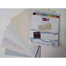Karten und Scrapbooking Papier, Papier blöcke Papier cartonné ColorCore, badigeon à la chaux, 10,8 x 14 cm, 40 feuilles