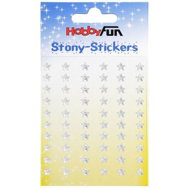 Embellishments / Verzierungen 60 3D stars, stickers, crystal stones. To design on cards, boxes, scrapbooking and many other creative projects!