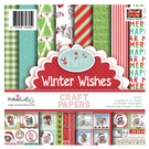 Karten und Scrapbooking Papier, Papier blöcke Paper Block, Polkadoodles Winnie Winter Wishes 15x15cm, 6x6 Inch Paper Pack