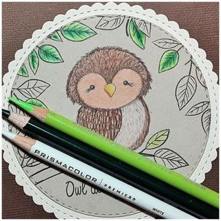 STEMPEL / STAMP: GUMMI / RUBBER Stamp, a charming owl design and high quality stamp.