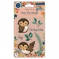 STEMPEL / STAMP: GUMMI / RUBBER Stamp, a charming owl design and high quality stamp.