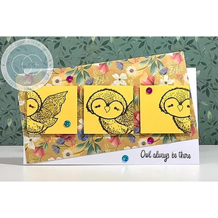 STEMPEL / STAMP: GUMMI / RUBBER Stamp, a charming owl design and high quality stamp.