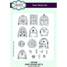 CREATIVE EXPRESSIONS und COUTURE CREATIONS A5 stamp, Fairy Doors, angel doors matching the stamp Kh448708 UMS882