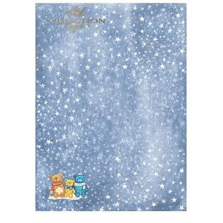 Karten und Scrapbooking Papier, Papier blöcke Paper pad for cards and scrapbooking, "Winter" 5 x sheet 200 g / m2, A4 (double-sided)