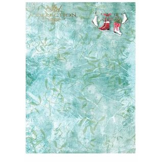 Karten und Scrapbooking Papier, Papier blöcke Paper pad for cards and scrapbooking, "Winter" 5 x sheet 200 g / m2, A4 (double-sided)