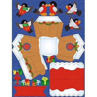 BASTELSETS / CRAFT KITS Komplettes Bastelset für einen Adventskalender "Vögelchen" LETZTE VERFÜGBAR!