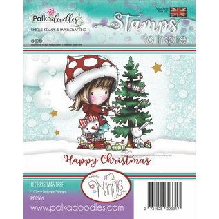 Stempel / Stamp: Transparent beau timbre, arbre de Noël Winnie de Polkadoodles