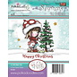 Stempel / Stamp: Transparent vakkert stempel, Polkadoodles Winnie Christmas Tree