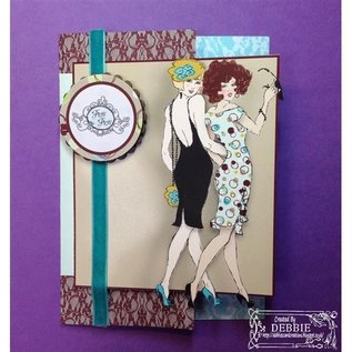 Crafter's Companion A6 Frou Frou Unmounted Rubber Designer Stamp Set, "Two Of A Kind"