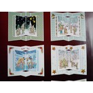 BASTELSETS / CRAFT KITS Set di carte artigianali, per 6 carte pop-up, cartoline di Natale